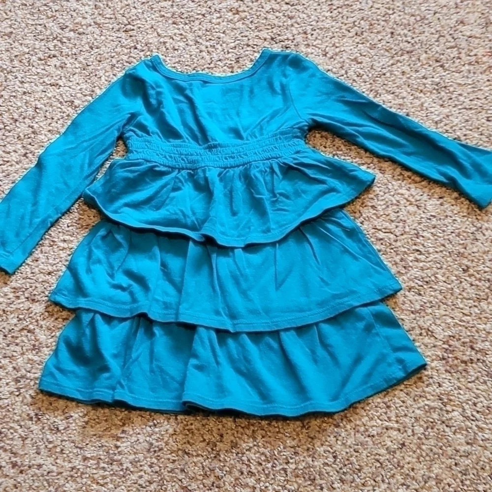 𝅺Old Navy teal ruffled dress 12- 18 mo